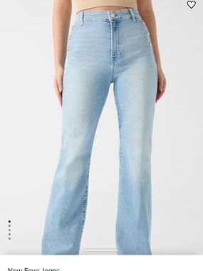 Guess Light Blue High-Rise Flare Jeans